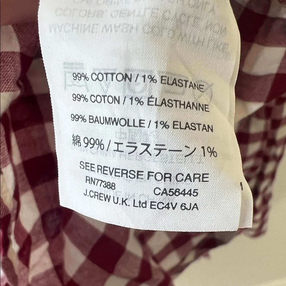 J. Crew Classic-fit boy shirt in crinkle gingham